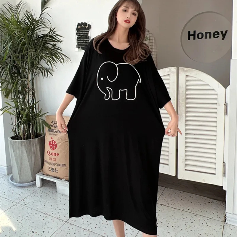 Plus Size Summer Cartoon Eleph - Baby Clothing Size 评论和价格