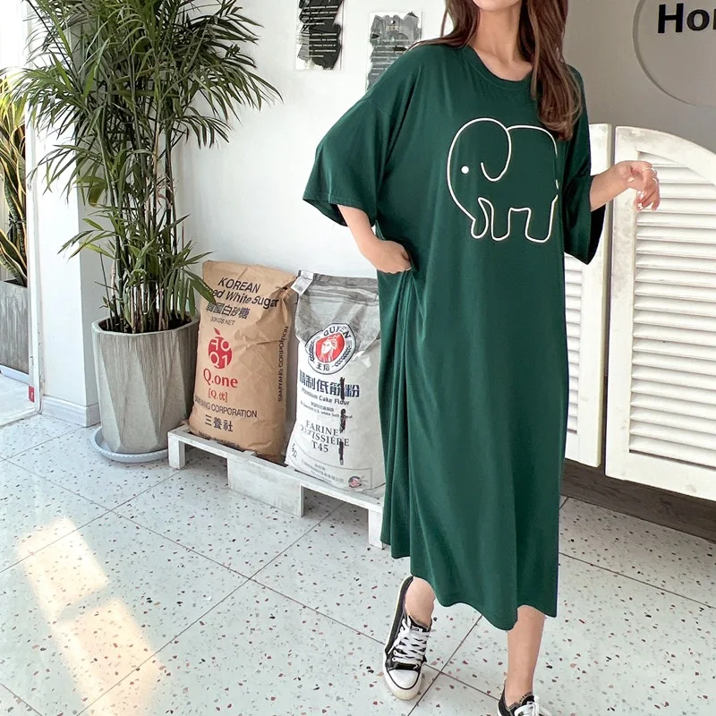 Plus Size Summer Cartoon Eleph - Baby Clothing Size 评论和价格