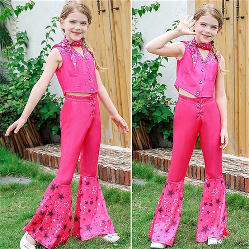 Cowgirl Pink Costume Set Girls - Baby Clothing Size 评论和价格