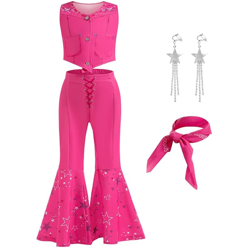 Cowgirl Pink Costume Set Girls - Baby Clothing Size 评论和价格