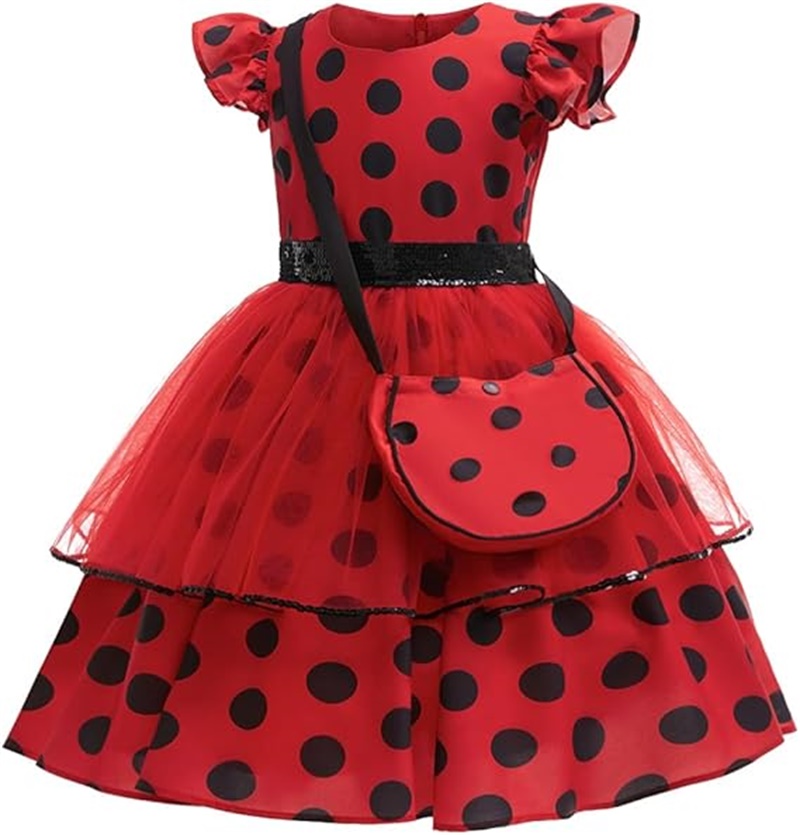 Girls Cosplay Costume Polka Do - Baby Clothing Size 评论和价格