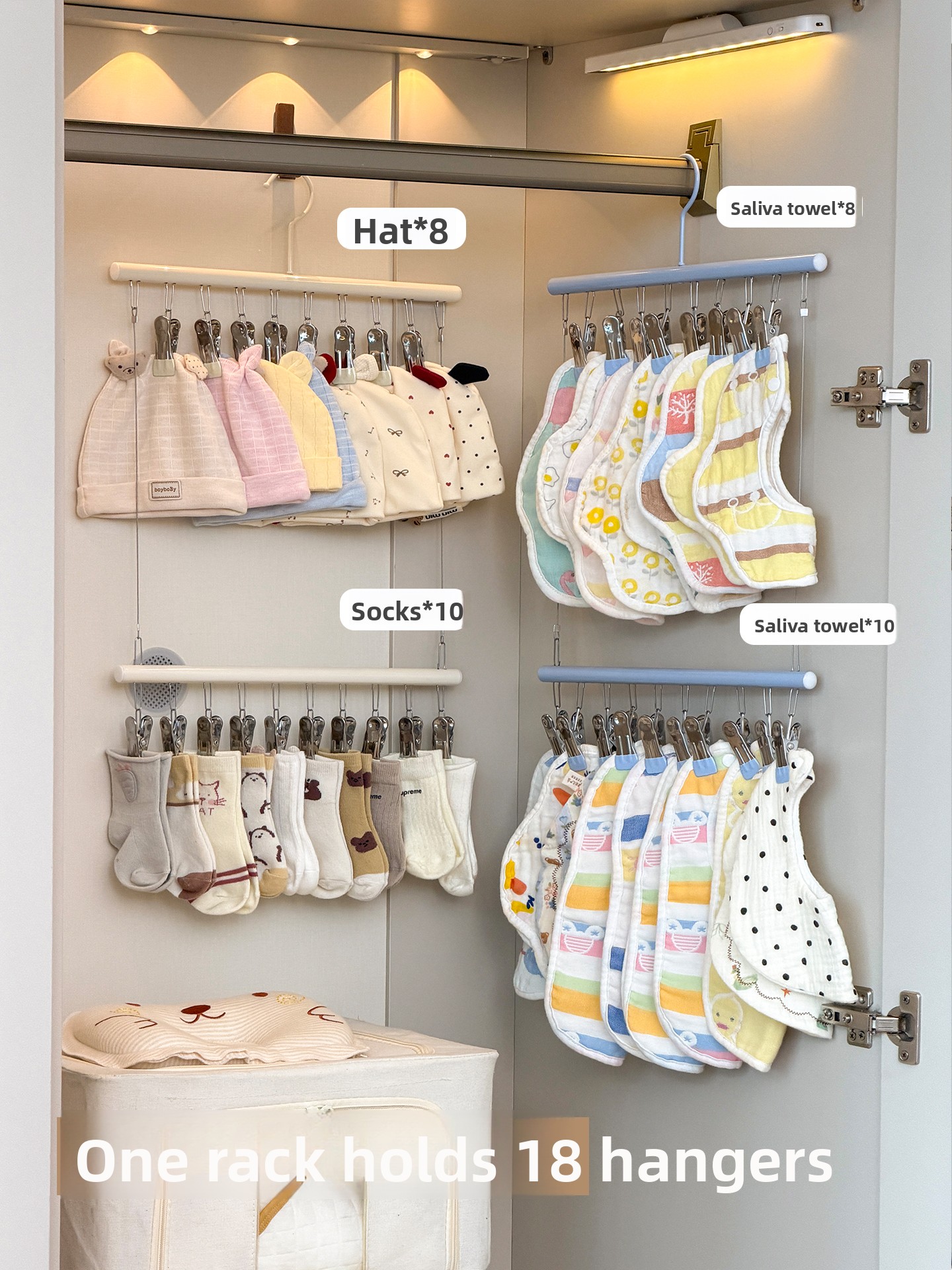 Baby Pants Hanger with Multipl - Baby Clothing Organizer 评论和价格