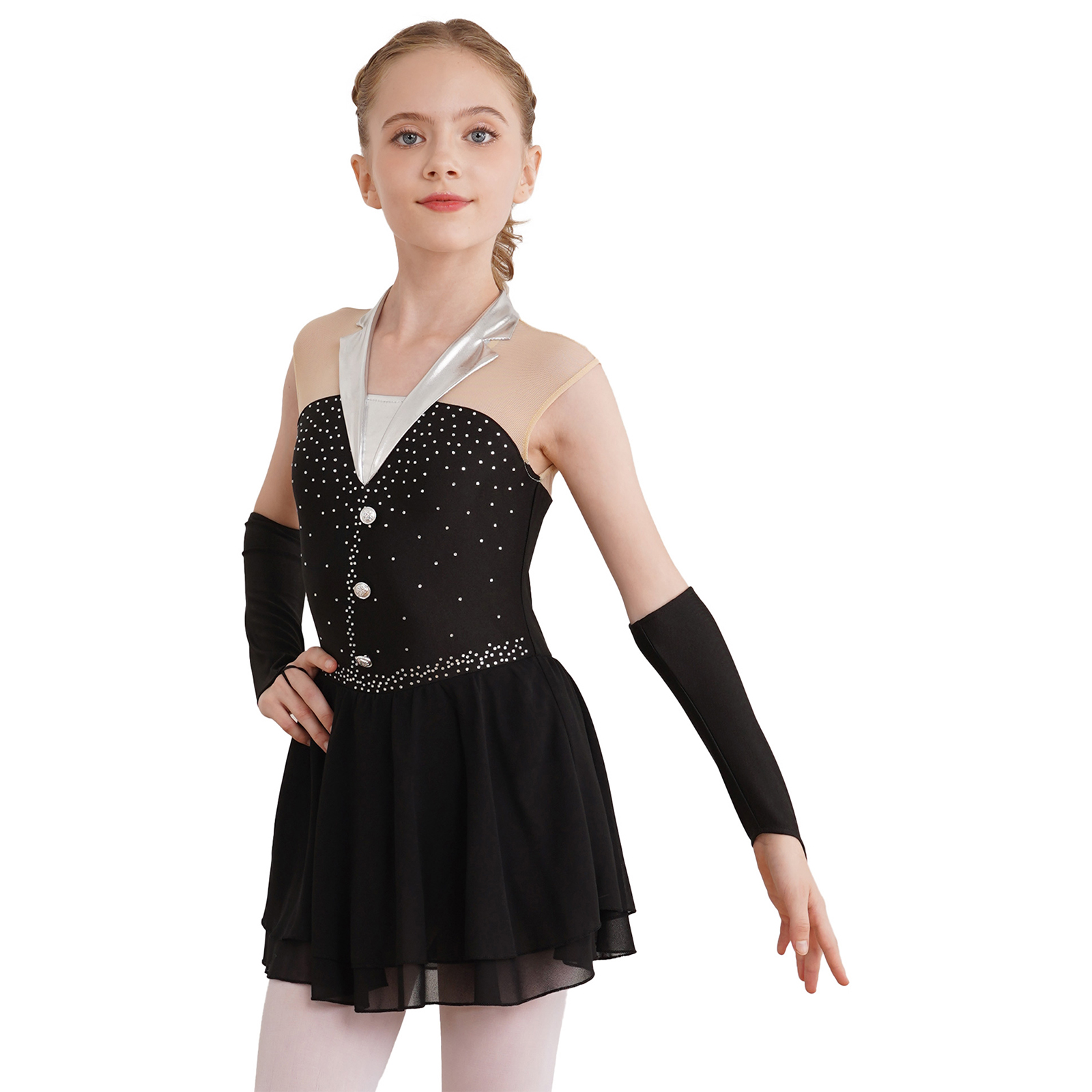 Kids Girls Shiny Ballet Skatin - Baby Clothing Size 评论和价格