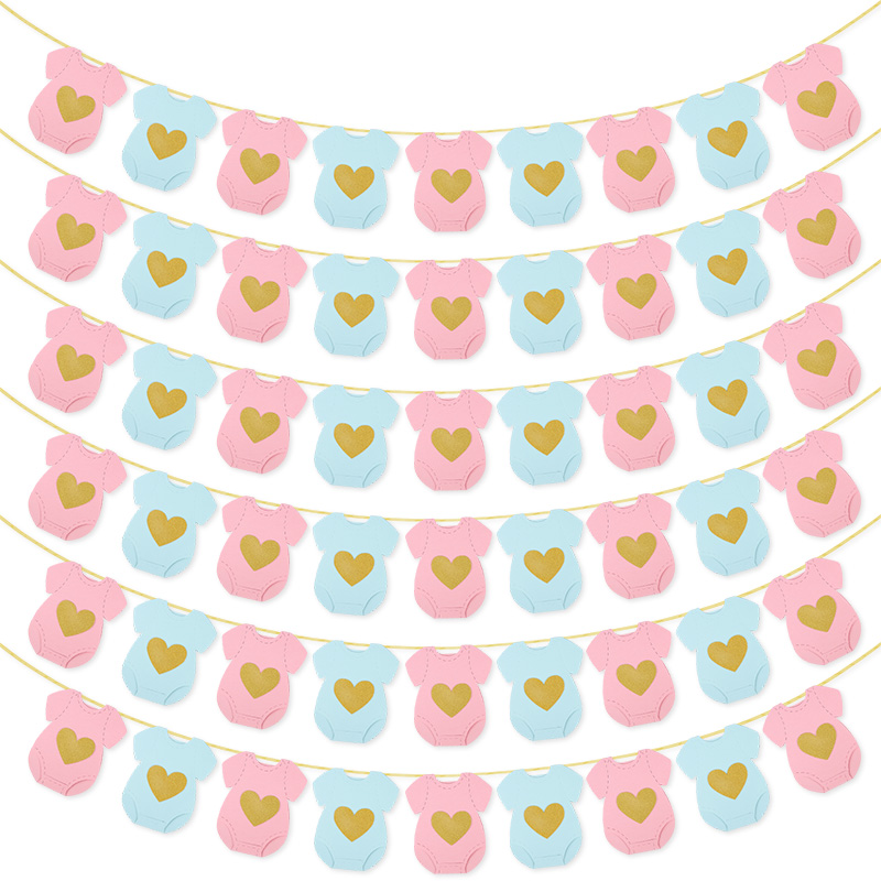 Baby Shower Paper Garland Shor - Baby Clothing Rail 评论和价格