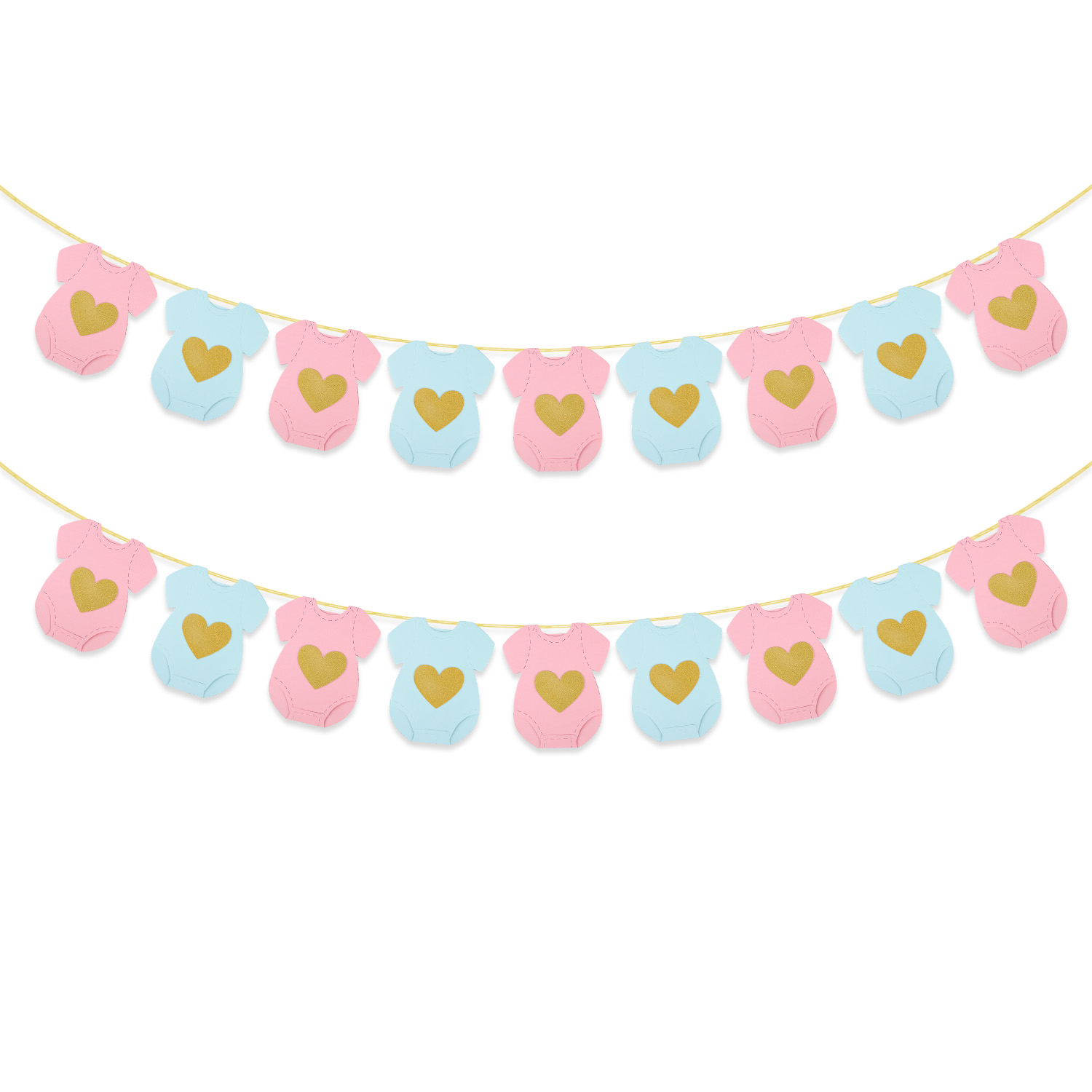 Baby Shower Paper Garland Shor - Baby Clothing Rail 评论和价格