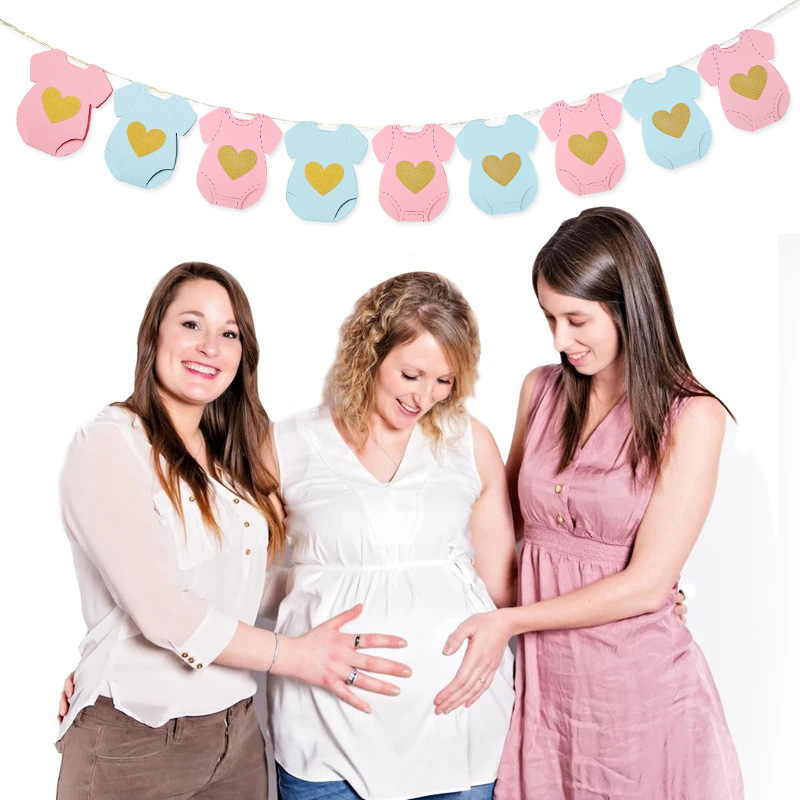 Baby Shower Paper Garland Shor - Baby Clothing Rail 评论和价格
