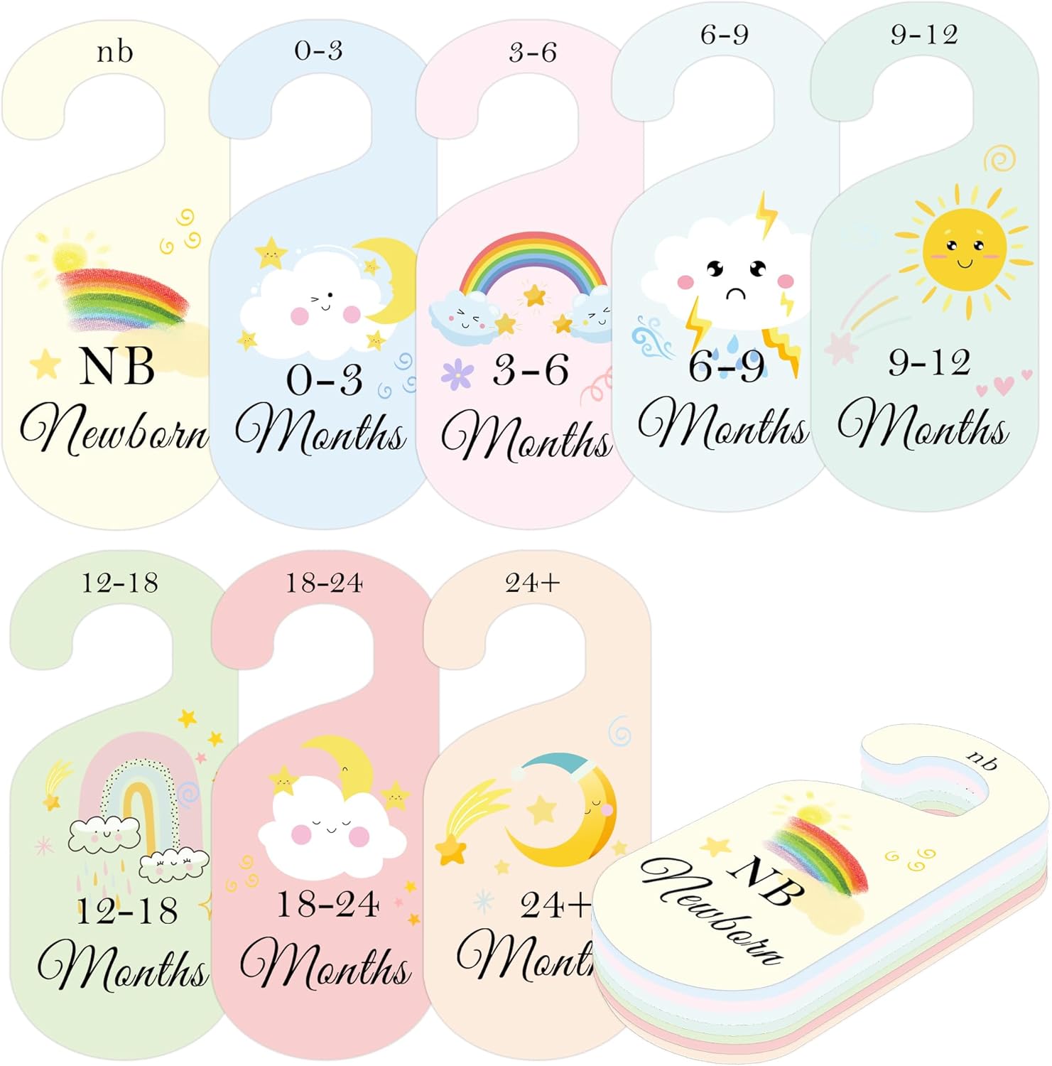 8 Pack Baby Closet Dividers Wa - Baby Clothing Organizer 评论和价格