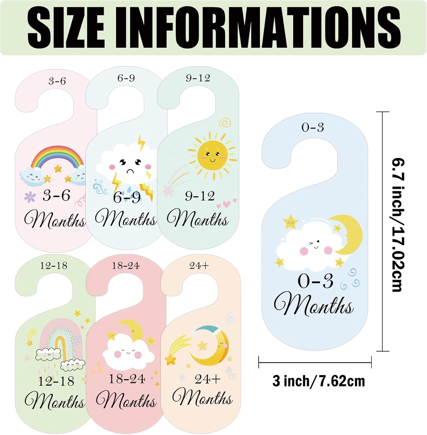 8 Pack Baby Closet Dividers Wa - Baby Clothing Organizer 评论和价格