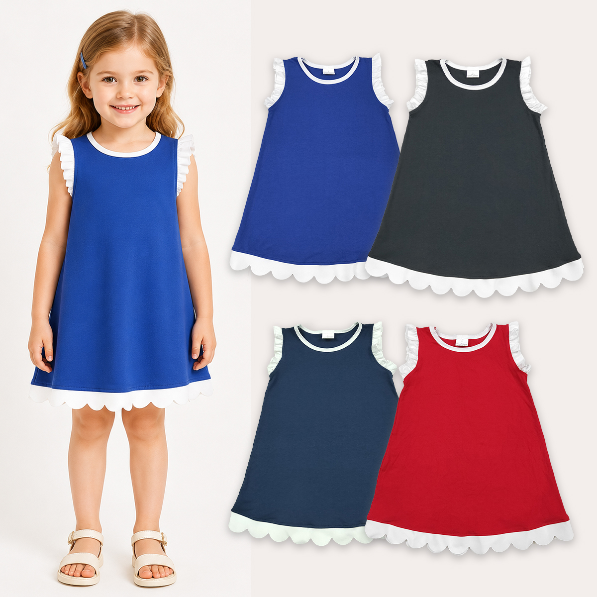 Kids Dress Clothes Baby Girls  - Baby Clothing Wholesale 评论和价格