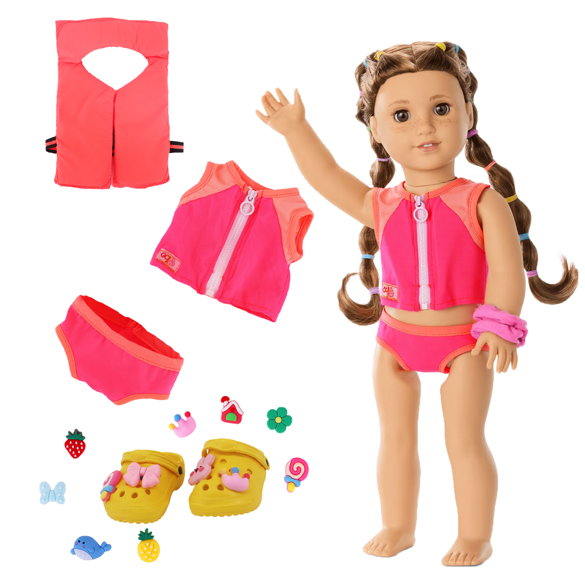 Head Flower Swimsuit Fish Scal - Baby Clothing Usa 评论和价格