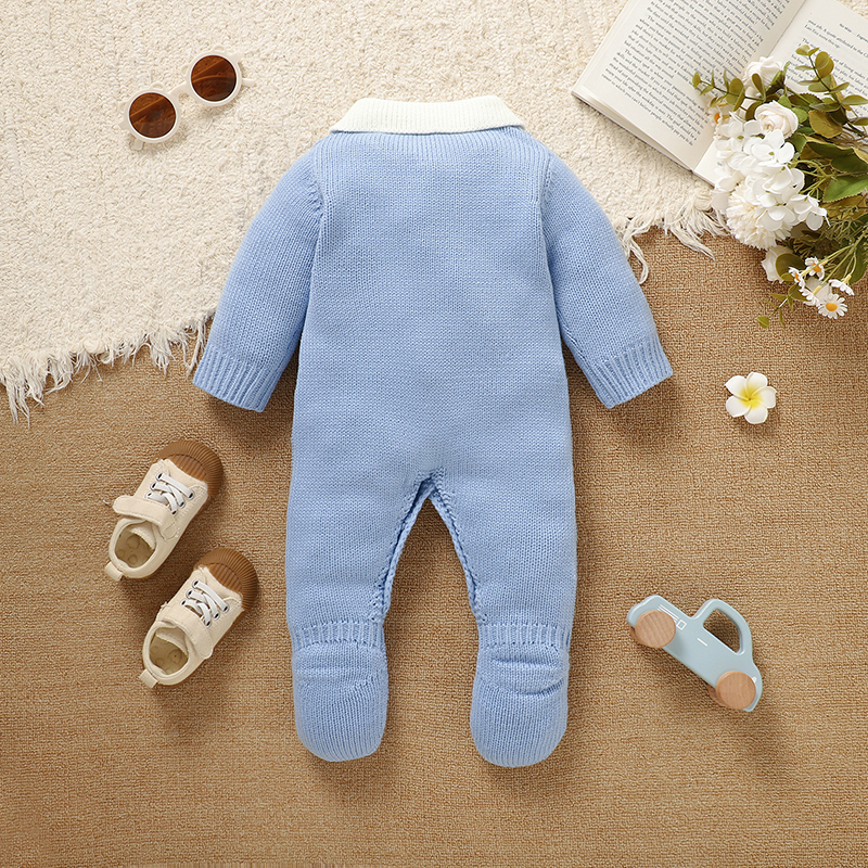 Blue Baby Rompers Knit Fashion - Baby Clothing Wholesale 评论和价格