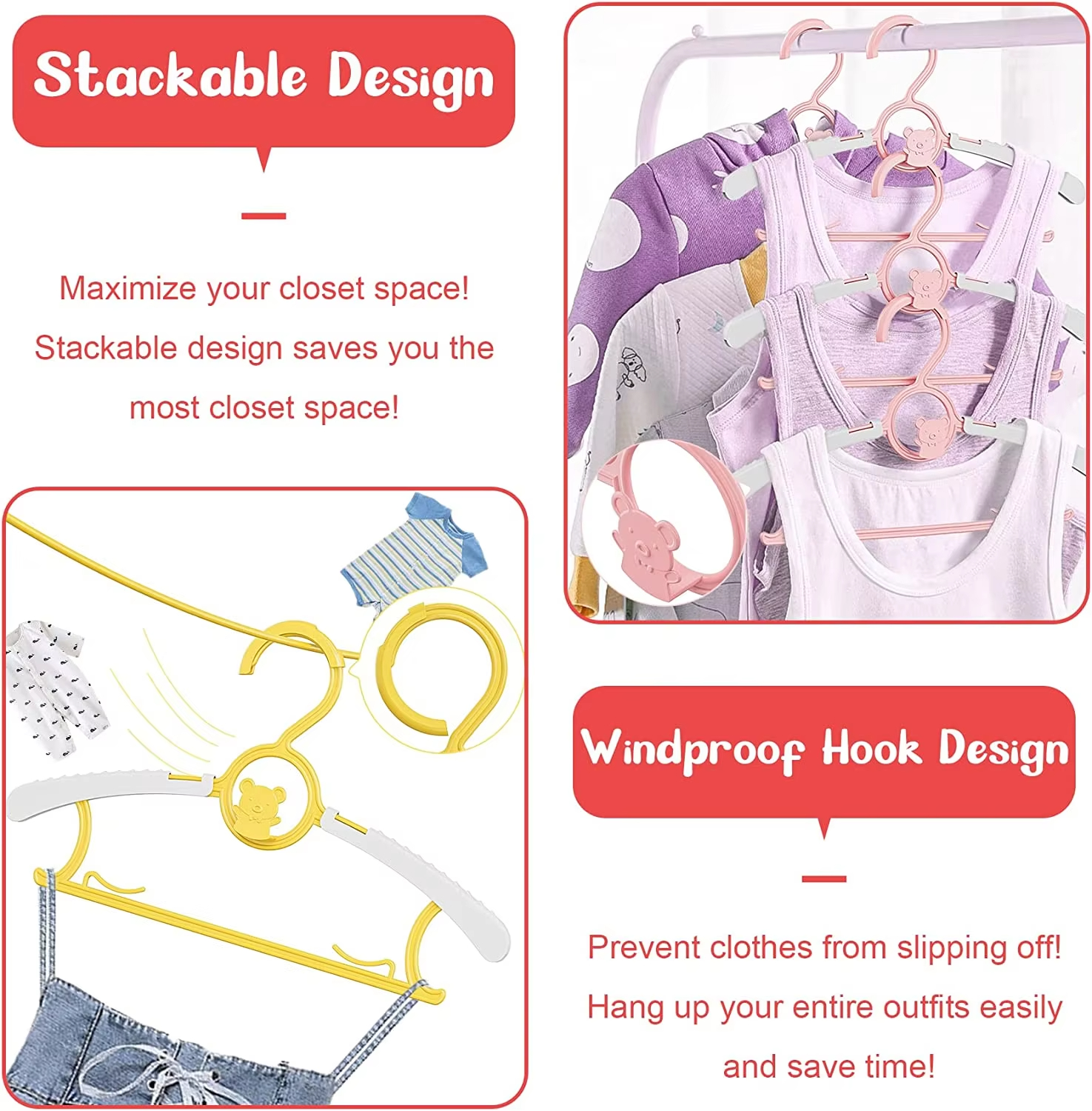 10Pack Anti-Slip Baby Clothes  - Baby Clothing Organizer 评论和价格