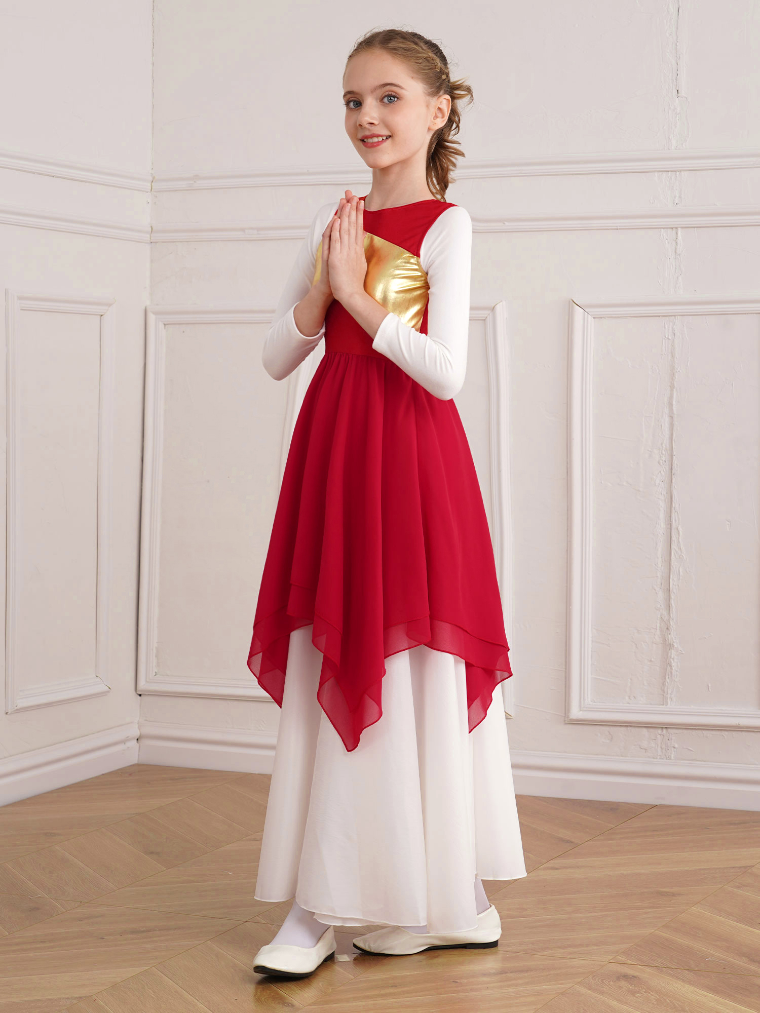 Girls Wordhip Liturgical Costu - Baby Clothing Size 评论和价格