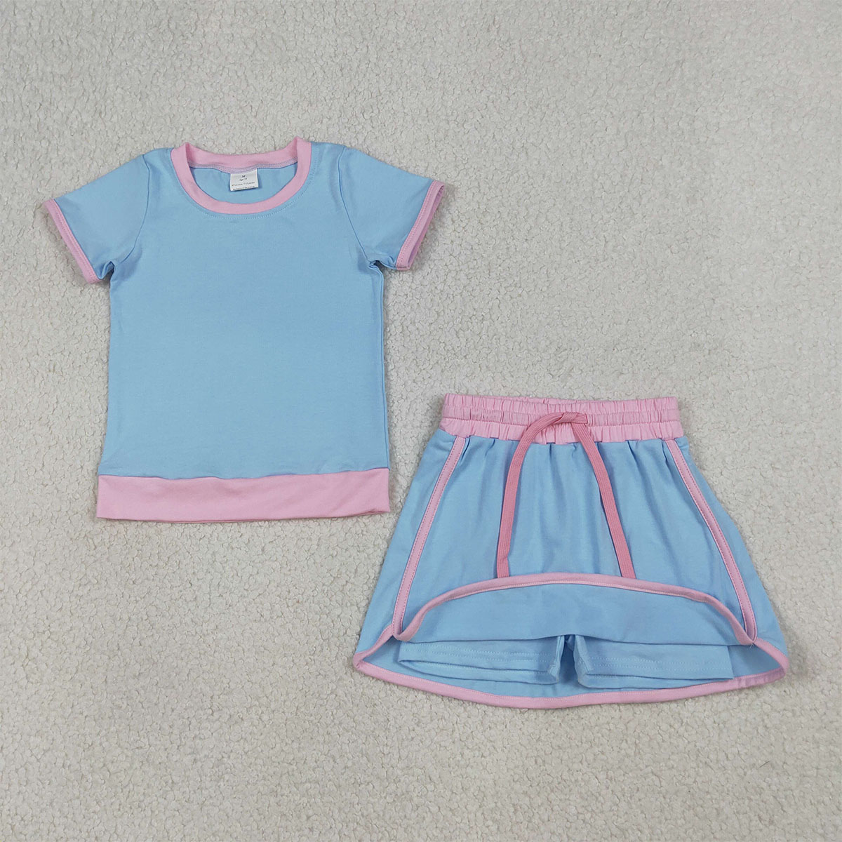 Cute Baby Girls Blue Short Sle - Baby Clothing Wholesale 评论和价格