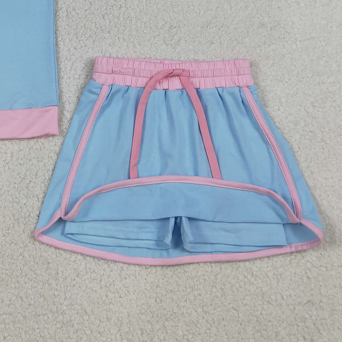Cute Baby Girls Blue Short Sle - Baby Clothing Wholesale 评论和价格