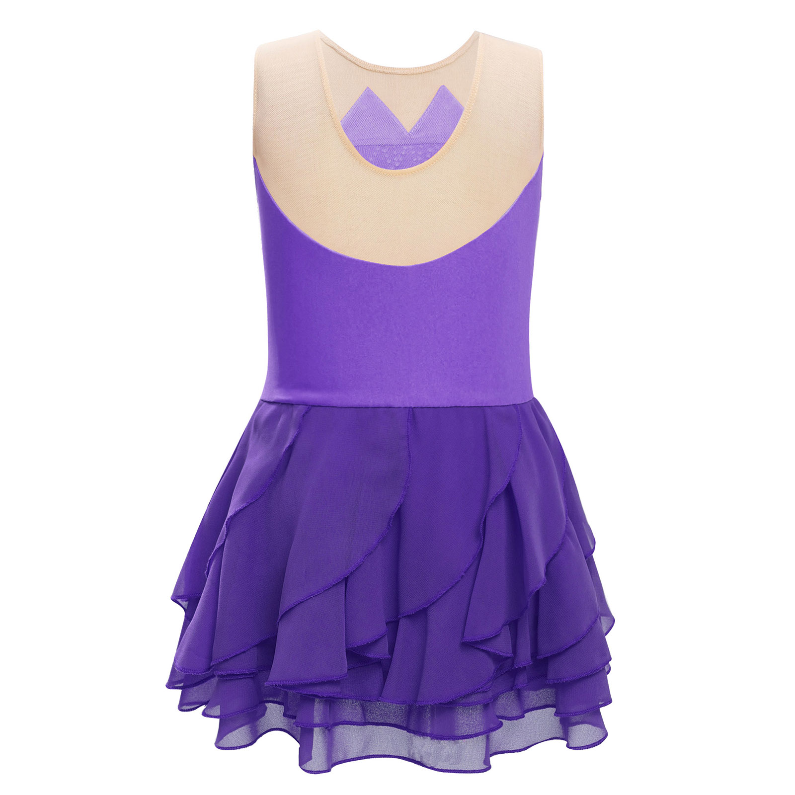 Girls Mesh Figure Skating Dres - Baby Clothing Size 评论和价格