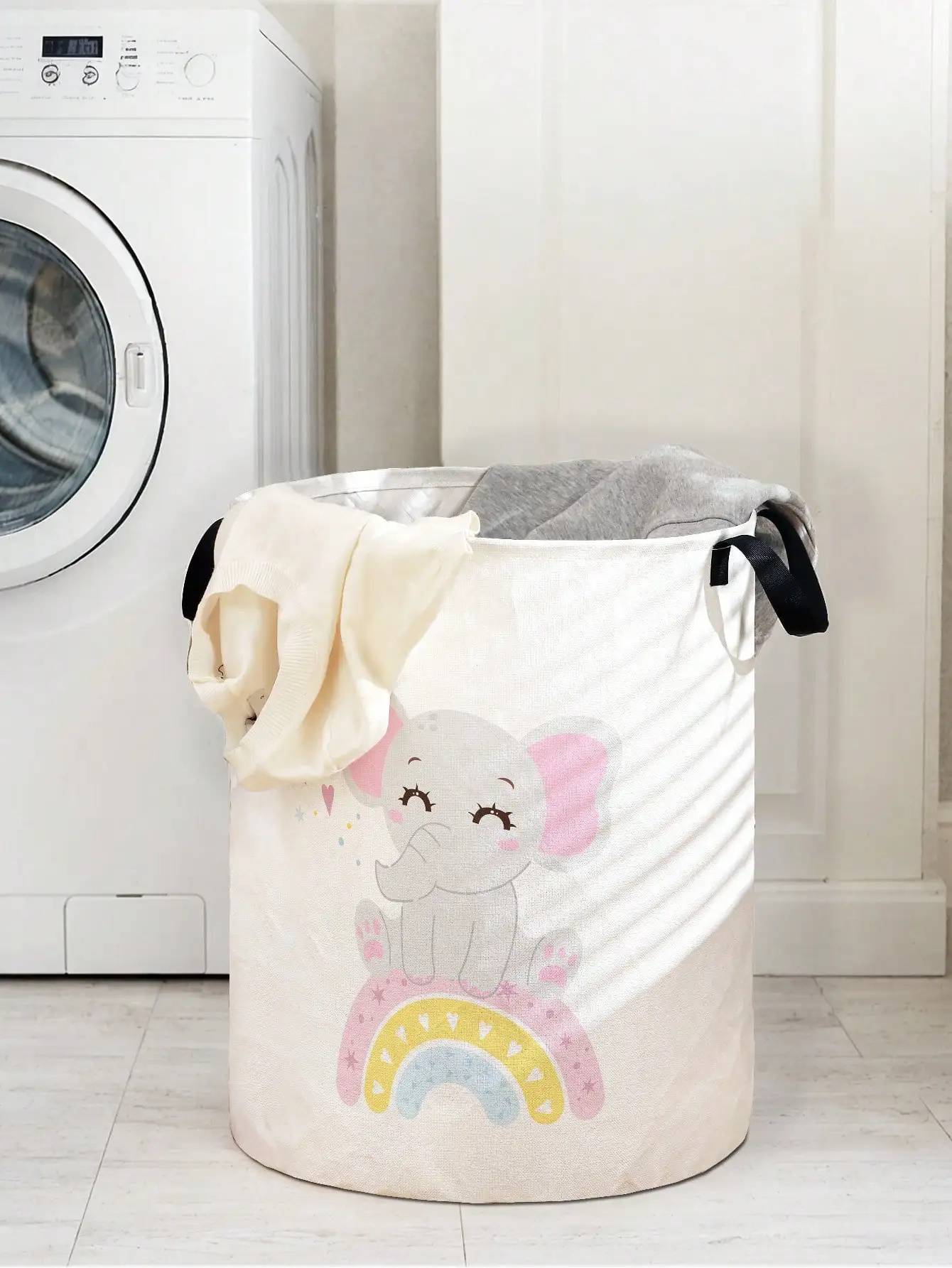 1pc Cute Elephant Pattern Fold - Baby Clothing Organizer 评论和价格