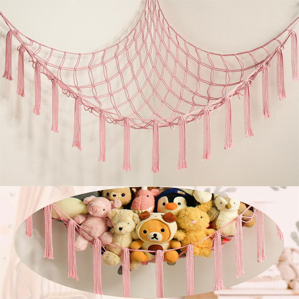 Cotton Toy Hammocks Wall Corne - Baby Clothing Organizer 评论和价格