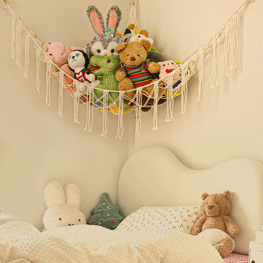 Cotton Toy Hammocks Wall Corne - Baby Clothing Organizer 评论和价格