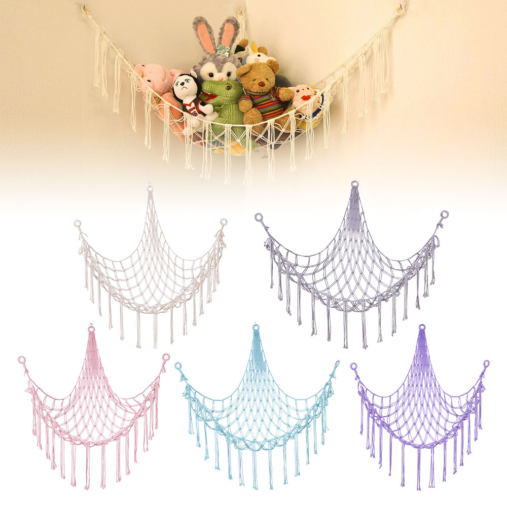 Cotton Toy Hammocks Wall Corne - Baby Clothing Organizer 评论和价格