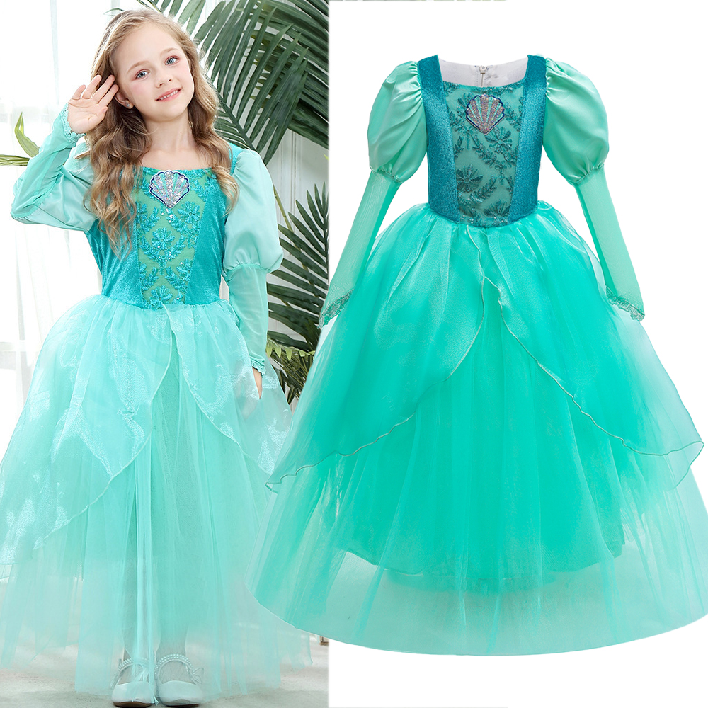 Elegant Lace Girls Dress Cospl - Baby Clothing Size 评论和价格