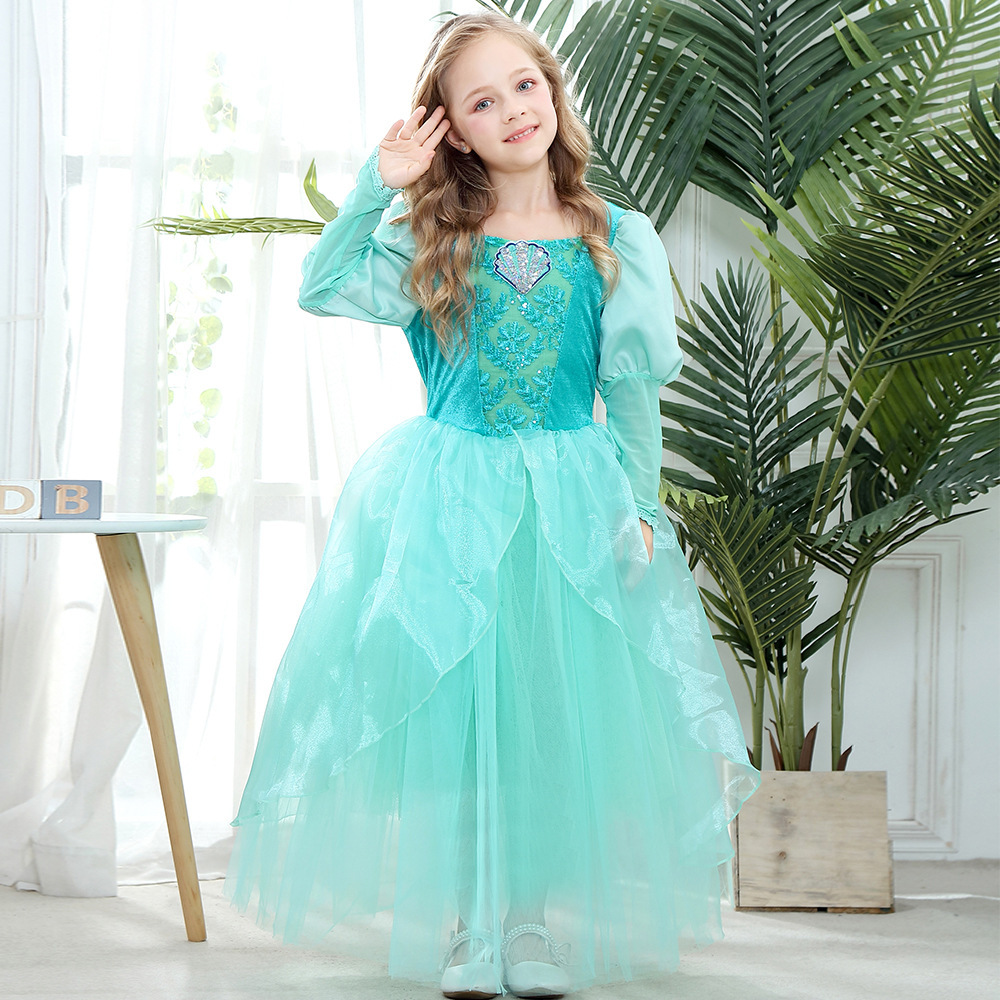 Elegant Lace Girls Dress Cospl - Baby Clothing Size 评论和价格