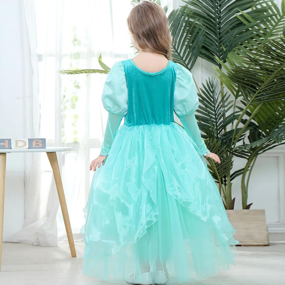 Elegant Lace Girls Dress Cospl - Baby Clothing Size 评论和价格