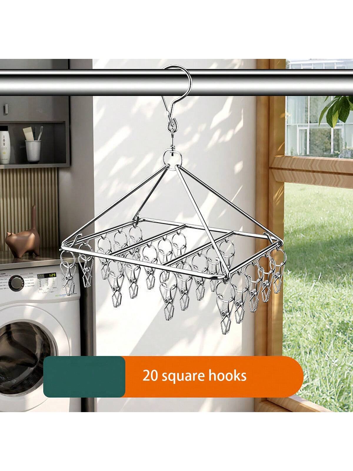 1pc stainless steel clotheslin - Baby Clothing Rail 评论和价格